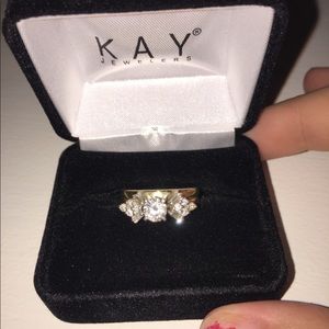 14K Yellow Gold 3/4 CTW Diamond Ring Size 6